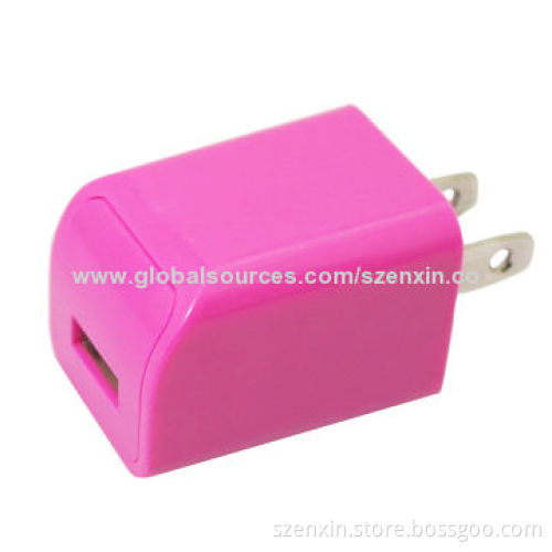 USB power charger with LED light for phoneNew